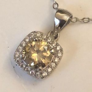 925 necklace 1.50 moissanite